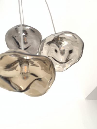  SimoEng Italian Murano Glass Multicolors Handmade Glass Flush Mount