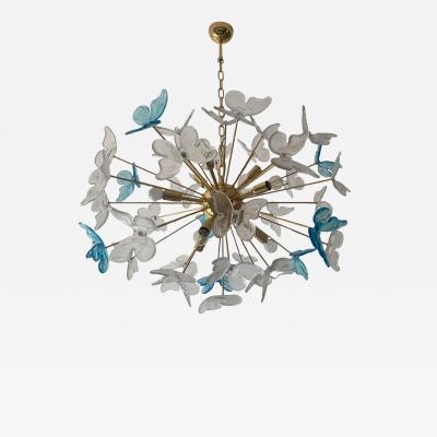  SimoEng Italian Murano Glass Sputnik Butterfly Chandelier Venini Style
