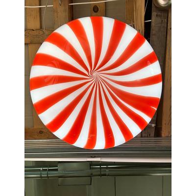  SimoEng Italian Murano Style Glass Swirling Multicolors Pendant Sphere