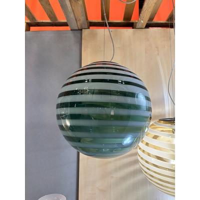  SimoEng Italian Murano Style Glass Swirling Multicolors Pendant Sphere