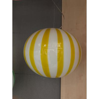  SimoEng Italian Murano Style Glass Swirling Multicolors Pendant Sphere