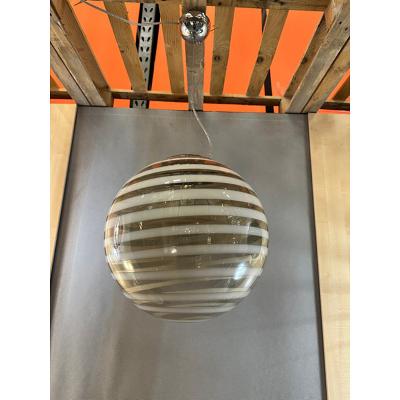  SimoEng Italian Murano Style Glass Swirling Multicolors Pendant Sphere