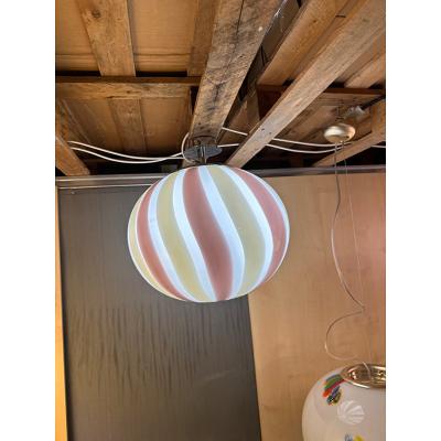  SimoEng Italian Murano Style Glass Swirlings Multicolors Pendant Sphere