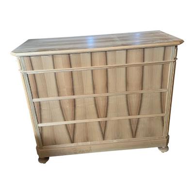  SimoEng Italian Natural Walnut Chest of Four Drawers