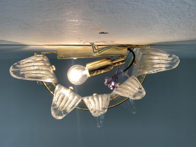  SimoEng Italian Palmetta Wall Sconce in Murano Glass