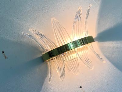  SimoEng Italian Palmetta Wall Sconce in Murano Glass