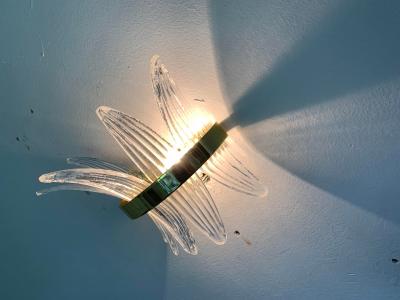  SimoEng Italian Palmetta Wall Sconce in Murano Glass