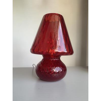  SimoEng Italian Red Murano Glass Italian Techinch Ballotton Pattern