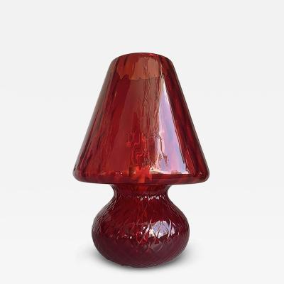  SimoEng Italian Red Murano Glass Italian Techinch Ballotton Pattern