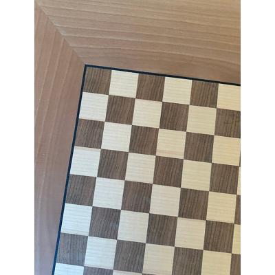 SimoEng Italian Square Natural Coffee Table With Chessboard