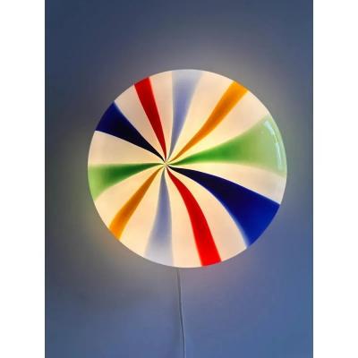  SimoEng Italian Swirls Murano Glass Wall Sconce by Simoeng