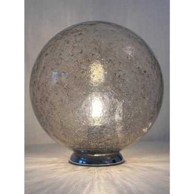  SimoEng Italian Table Lamp Murano Glass by SimoEng in Clear and Fume