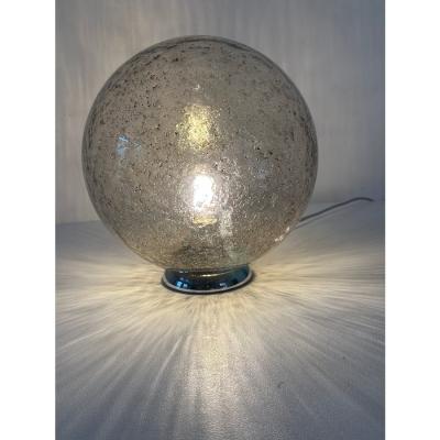  SimoEng Italian Table Lamp Murano Glass by SimoEng in Clear and Fume