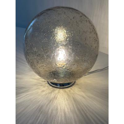  SimoEng Italian Table Lamp Murano Glass by SimoEng in Clear and Fume
