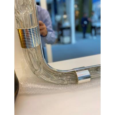  SimoEng Italian Torciglione Murano Style Glass Wall Mirror by SimoEng