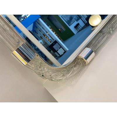  SimoEng Italian Torciglione Murano Style Glass Wall Mirror by SimoEng