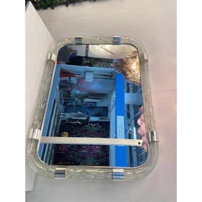  SimoEng Italian Torciglione Murano Style Glass Wall Mirror by SimoEng