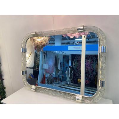  SimoEng Italian Torciglione Murano Style Glass Wall Mirror by SimoEng