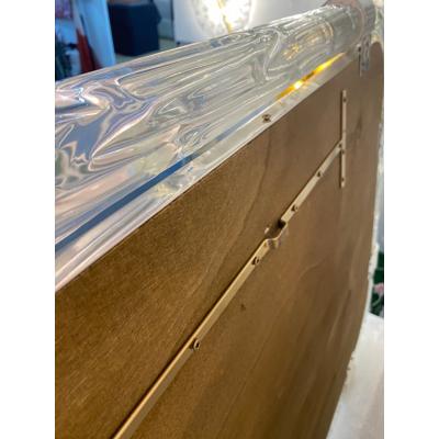  SimoEng Italian Torciglione Murano Style Glass Wall Mirror by SimoEng