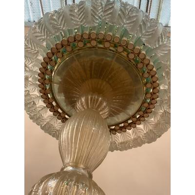 SimoEng Italian Vintage Murano Glass Floor Lamp With Working Water Fountain