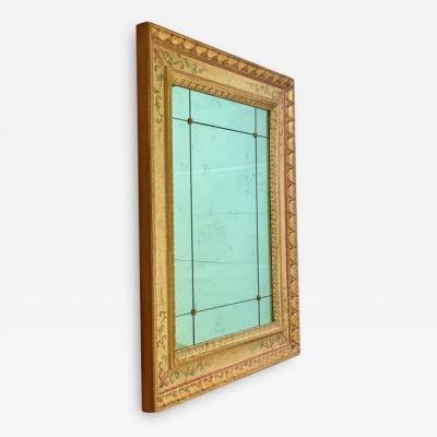  SimoEng Late 20th Century Venetian Mirror in Solid Linden Wood Hand Decorated