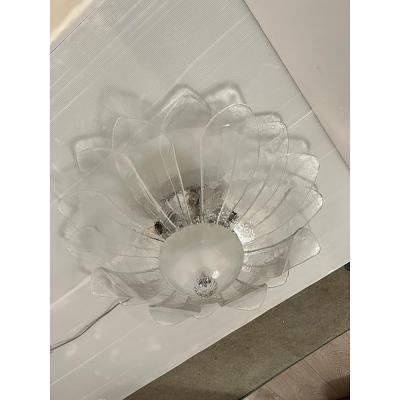  SimoEng Lot of 2 Murano Style Glass Sputnik Chandelier Flush Mount