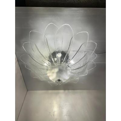  SimoEng Lot of 2 Murano Style Glass Sputnik Chandelier Flush Mount