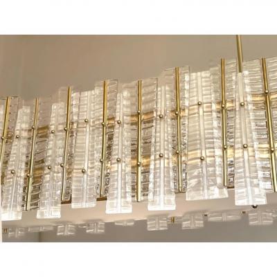  SimoEng Luxury Modern Italian Tropical Gold Murano Glass Chandelier by Simoeng