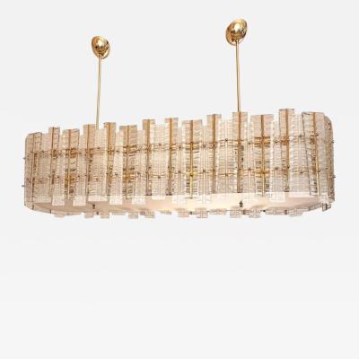  SimoEng Luxury Modern Italian Tropical Gold Murano Glass Chandelier by Simoeng