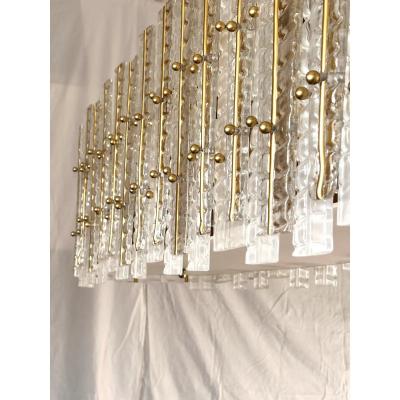  SimoEng Luxury Modern Italian Tropical Gold Murano Glass Chandelier by Simoeng