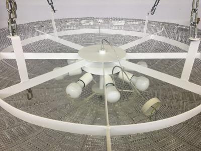  SimoEng MODERN STRIPED TRANSPARENT MURANO GLASS FLUSH MOUNT