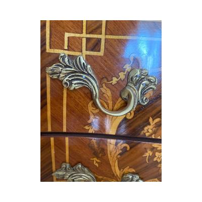  SimoEng Mid 20th Century Italian Inlaid Bedside Table