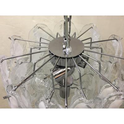  SimoEng Modern Murano Glass Fiamma Italian Chandelier in Venini Style