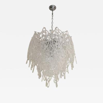  SimoEng Modern Murano Glass Ragnatela Italian Chandelier in Venini Style
