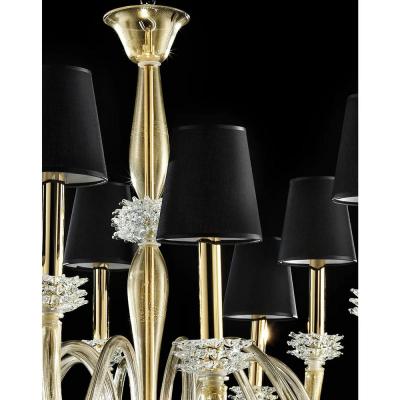  SimoEng Modern Venetian Rostrato Murano Glass Chandelier by Simoeng for Simoeng
