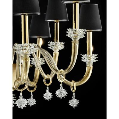  SimoEng Modern Venetian Rostrato Murano Glass Chandelier by Simoeng for Simoeng