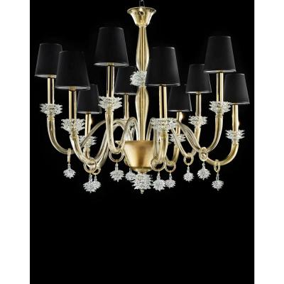  SimoEng Modern Venetian Rostrato Murano Glass Chandelier by Simoeng for Simoeng