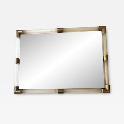  SimoEng Monumental Italian Venetian Torciglione Torchon Murano Glass Wall Mirror
