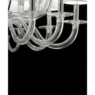  SimoEng Monumental Modern Transparent Murano Glass Chandelier by Simoeng for Simoeng