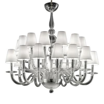  SimoEng Monumental Modern Transparent Murano Glass Chandelier by Simoeng for Simoeng