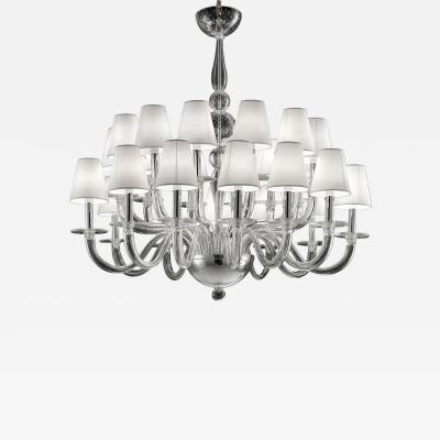  SimoEng Monumental Modern Transparent Murano Glass Chandelier by Simoeng for Simoeng