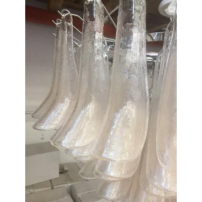  SimoEng Monumental Murano Glass Selle Light Pink Italian Sputnik Chandelier