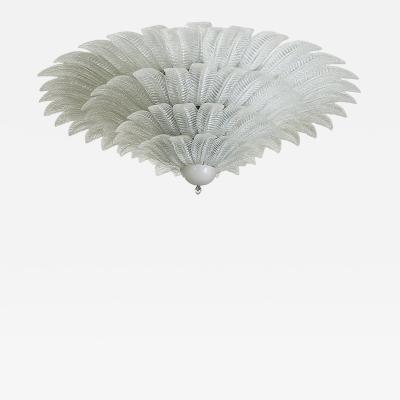  SimoEng Monumental Venetian Leaves Flush Mount in Murano Style Glass by Simoeng