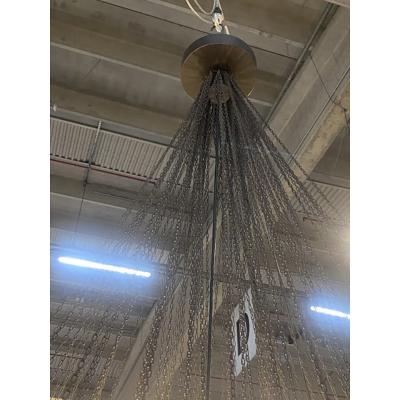  SimoEng Multicolored Murano Style Glass Drops Chandelier by Simoeng