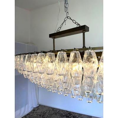  SimoEng Murano Glass Chandelier Poliedro