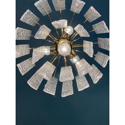  SimoEng Murano Glass Chandelier With Hammered Strips Listelli by Simoeng