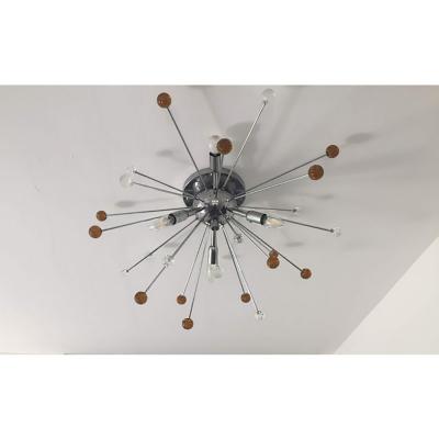  SimoEng Murano Glass Flush Mount Sputnik