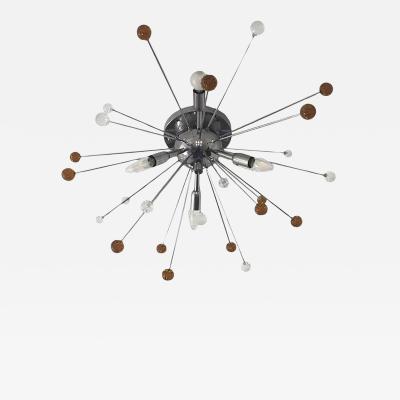  SimoEng Murano Glass Flush Mount Sputnik
