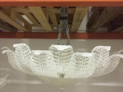  SimoEng Murano Glass Sputnik Chandelier Flush Mount Mazzega Style