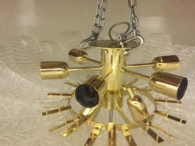  SimoEng Murano Glass Sputnik Chandelier Flush Mount Mazzega Style